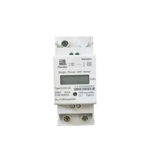 DIN-teinn festur Einfasa álagsstýring KWh Meter
